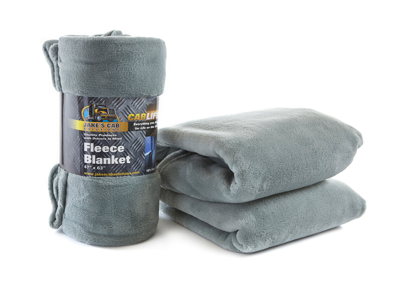 Polar fleece blanket fits semi truck mattress and sheets for cozy comfort
